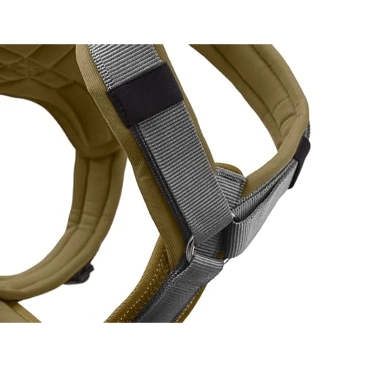 Hunter Tierbedarf Hunde-Geschirr Maldon Up oliv/grau, Reflektierendes 3M Scotchlite Material, verlängerter Unterbruststeg, vierfache Verstellmöglichkeit – Bild 5