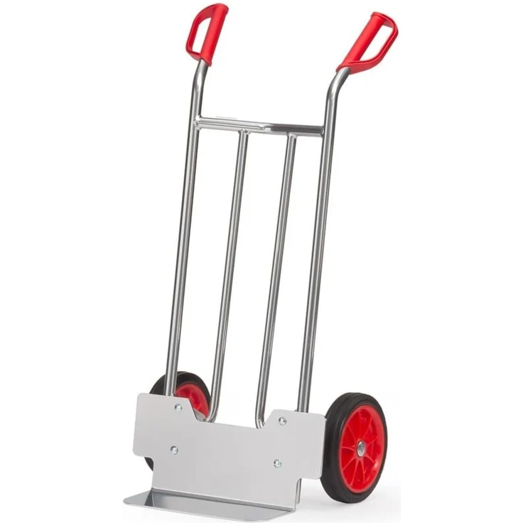 FETRA Alu-Sackkarre, Vollgummiräder 260 x 56 mm, leicht, Tragkraft 150 kg, mit austauschbarer Aluminiumschaufel