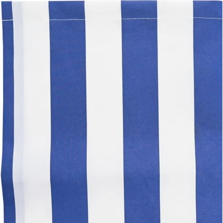 vidaXL Markisen-Ersatzstoff Blau und Weiß, UV-beständig und wasserabweisend, 10x1.6 m – Bild 5