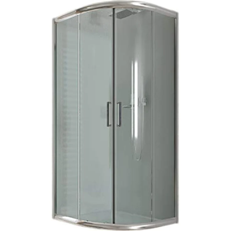 Eckeinstieg Duschkabine Runddusche 90x90 H185 Transparent 6mm Glas Mod. Alabama – Bild 2
