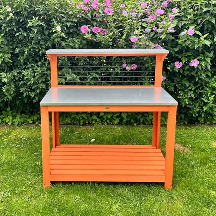 Pflanztisch mit verzinkter Arbeitsplatte, 101 x 55 x 117 cm - Habau – Bild 6