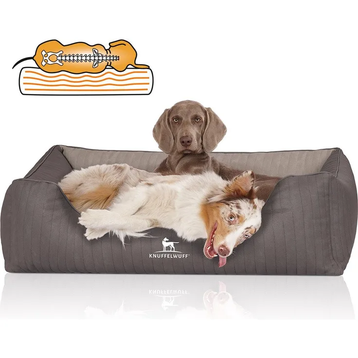 Knuffelwuff Hundebett Outlander, Orthopädisch, Kunstleder, verschiedene Größen und Farben