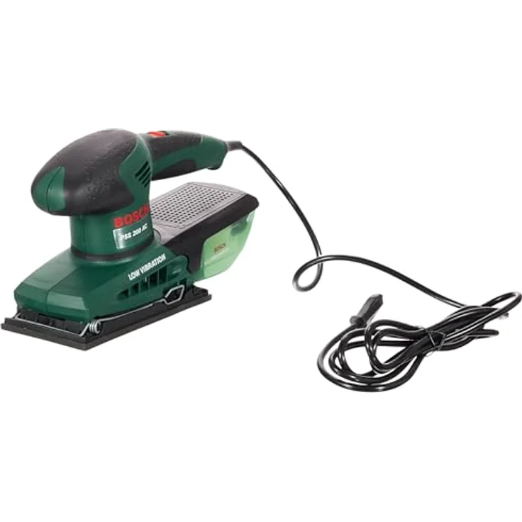 Bosch Professional PSS 200 AC Schwingschleifer Schwarz, Grün 200 W - Bandschleifmaschinen (Handschleifer, Schwingschleifer, Schwarz, Grün, Staubbeutel, Rechteckig, EN 60745) – Bild 6