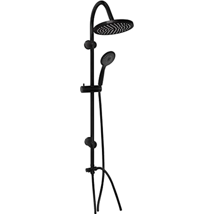 Duschsäule NERO mit Kopfbrause