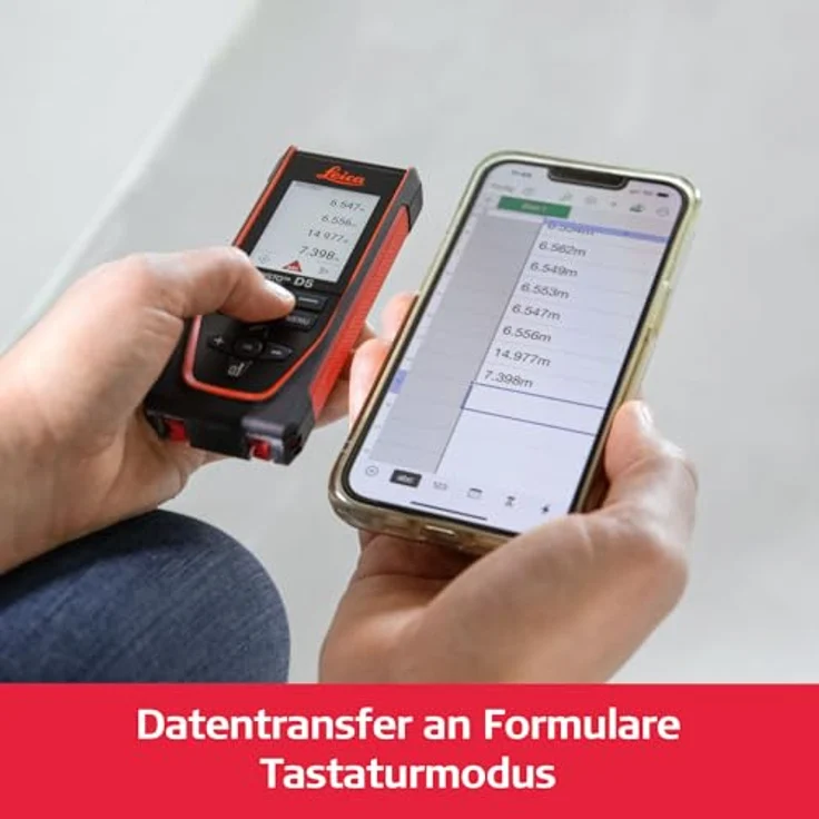 LEICA DISTO D5 Laserentfernungsmesser, IP54, Reichweite 200 m, Genauigkeit ± 1 mm, Neigungssensor 360° – Bild 6