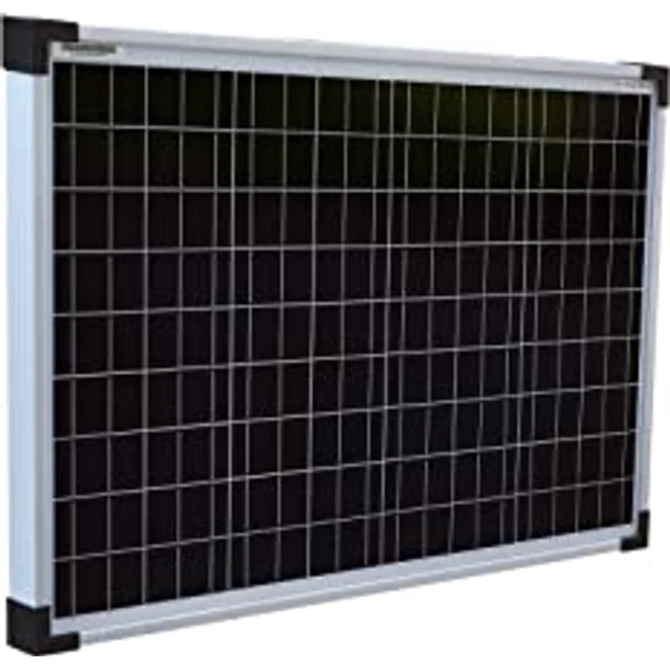 enjoy solar® Solarpanel Eco Line ES50M72, monokristallines 50W Solarmodul mit 36V und silbernem Rahmen, 158,75mm PERC-Zellen, TÜV zertifiziert – Bild 2