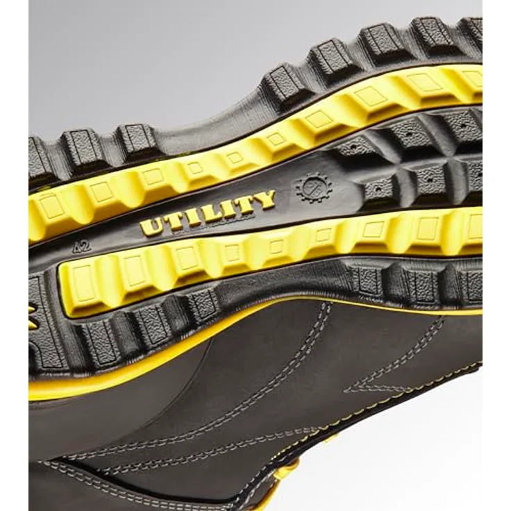 Diadora GLOVE MID S3S FO HRO, Sicherheitsstiefel aus wasserabweisendem Nubukleder mit Aluminium-Zehenschutzkappe, atmungsaktivem AirMesh-Innenfutter und Nitrilgummisohle, Größe 46 – Bild 3