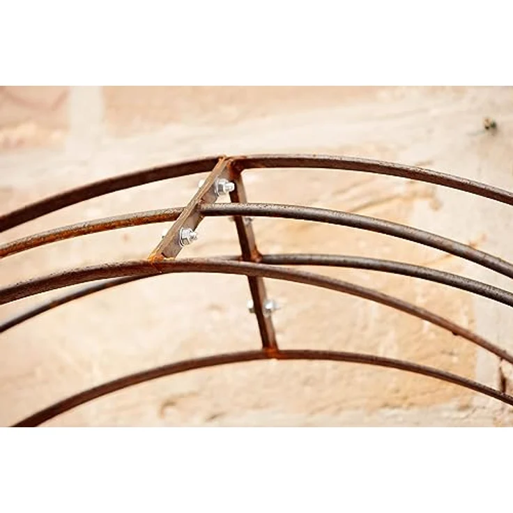 ELEO Rosenbogen Matera, 235 cm x 140 cm, stabile Rankhilfe mit Rostpatina und handgefertigtem Schmiedeeisen – Bild 9