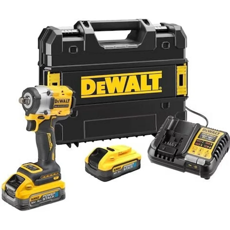 Dewalt 1/2' XR 18V DCF921H2T-QW, Drehschlagschrauber mit 5Ah Li-Ion Akku, 406 Nm mit Sicherheitsring
