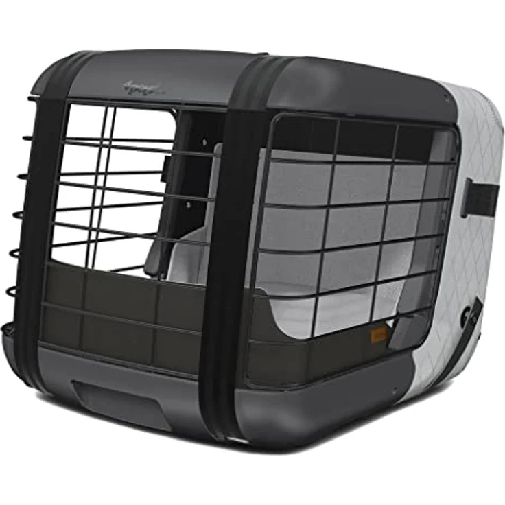 4pets Caree - Autotransportbox für Hunde (Cool Grey) – Bild 3
