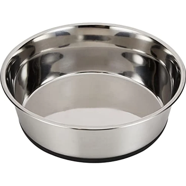 Kerbl Hundenapf Edelstahl, Hundefressnapf Wassernapf, rutschfest, 2800 ml - Preisvergleich – Bild 1