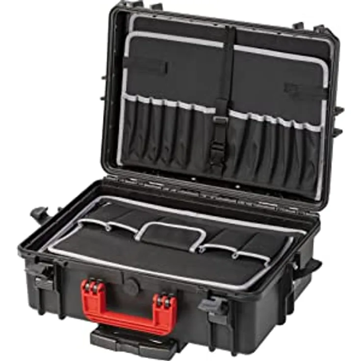 Parat PROTECT 34-S Roll 6505000391, Werkzeugkoffer mit herausnehmbarer Innentasche, wasser- und staubdicht, 34 Liter, schwarz