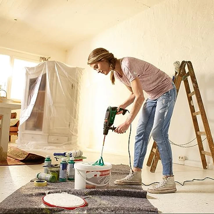 Bosch Schlagbohrmaschine UniversalImpact 730, Präzisionsbohren in Mauerwerk, Holz und Stahl, 730-Watt-Motor, im Koffer – Bild 4