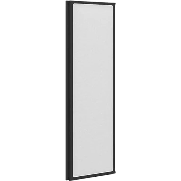 vidaXL Duschwand Schwarz, faltbare Duschabtrennung aus Aluminium, 132 x 2 x 140 cm, modern und pflegeleicht – Bild 5