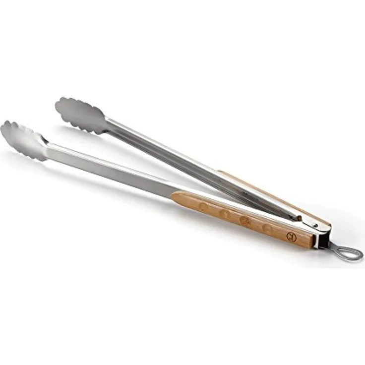 Outset QV10 Verde Grillwender Grillschaber, Edelstahl, Bambus, grün