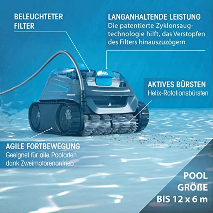 Zodiac Cnx 40 Iq Poolroboter Silber für PVC, Polyester und Fliesenbecke – Bild 4