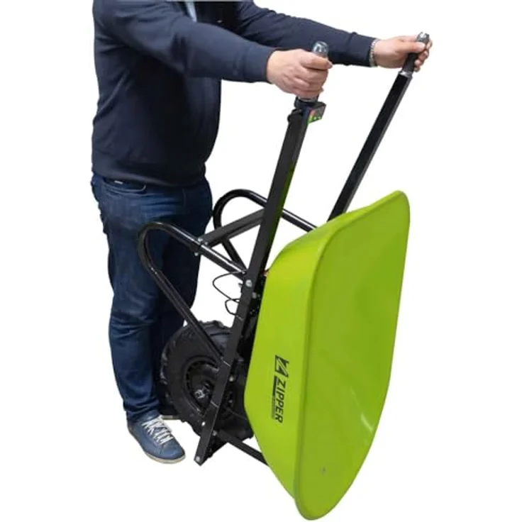Zipper Akku-Schubkarre ZI-EWB200S, 260 kg Nutzlast, 24 V Akku, 8 h Laufzeit, elektrische Bremse – Bild 3