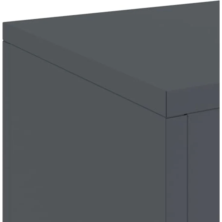 vidaXL Blumenständer Pflanzenständer Set von 2 Anthrazit Kaltgewalzter Stahl (2 St) - Modernes Design, kaltgewalzter Stahl, wetterfest – Bild 8