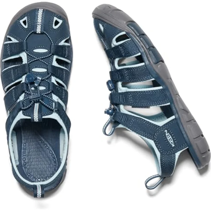 Keen Clearwater Women blau, Sicherheitssandale mit Vorderkappenschutz und elastischer Schnellschnürung – Bild 5