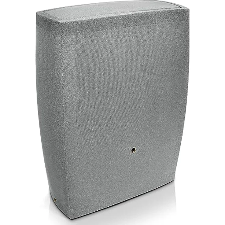 YourCasa Regentonne 275 Liter [SquareLux Rain] Eckig & Schmal - Metallgewinde und Deckel - Frostsicher - Grau