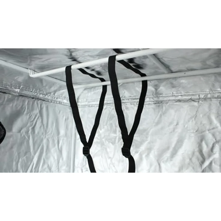 Hongyi Growbox 80x80x160 cm, Schwarz, Anzuchtzelt mit hoher Reflektivität, Growzelt mit stabilem Metallrahmen und Belüftungsklappen – Bild 7