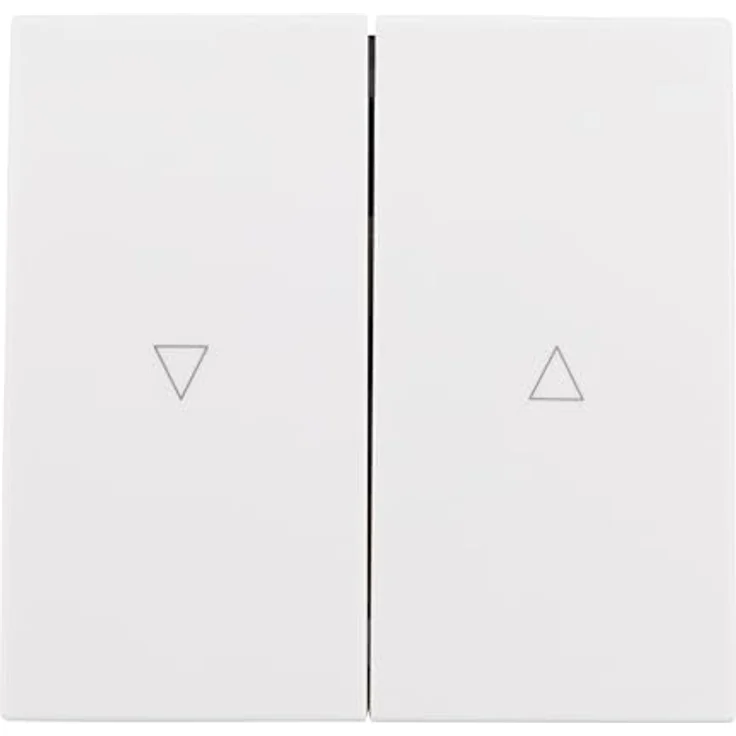 McPower Jalousie-Taster Shallow, 250V~/10A, Unterputz, Klemmanschluss, weiß matt, modernes Design – Bild 1