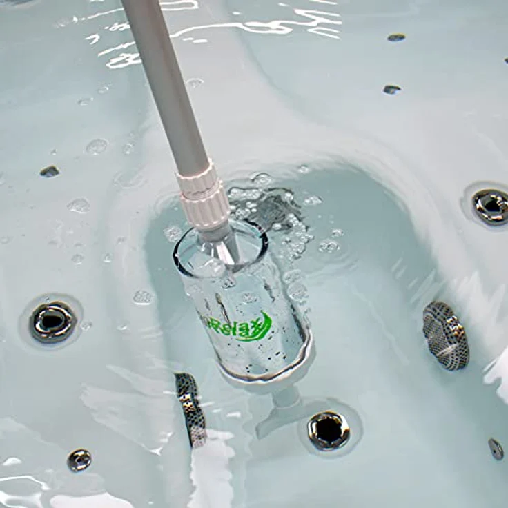 PrimeRelax Vakuumsauger für Whirlpools mit Teleskopstiel, effektive Reinigung ohne Strombedarf – Bild 4