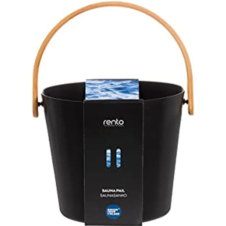 Rento - Sauna Eimer aus Aluminium - Schwarz – Bild 2