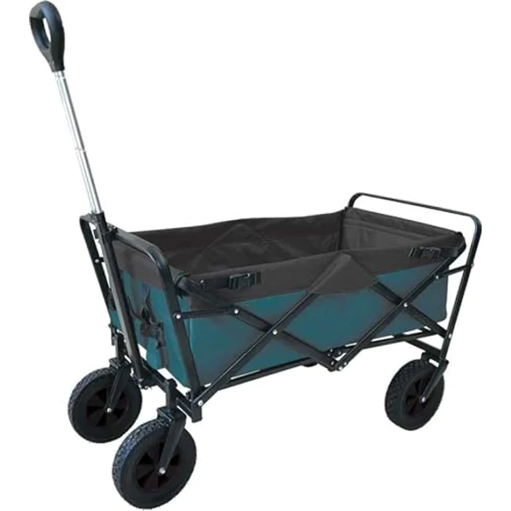 Outdoor active Bollerwagen ''Petrol'', faltbar mit Taschen für Outdoor-Aktivitäten – Bild 1