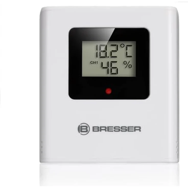 Bresser Funk-Wetterstation ClimateTemp NDV-NEO, Silber-Schwarz, mit Außensensor und Wettervorhersage, Temperatur- und Luftfeuchtigkeitsmessung – Bild 7