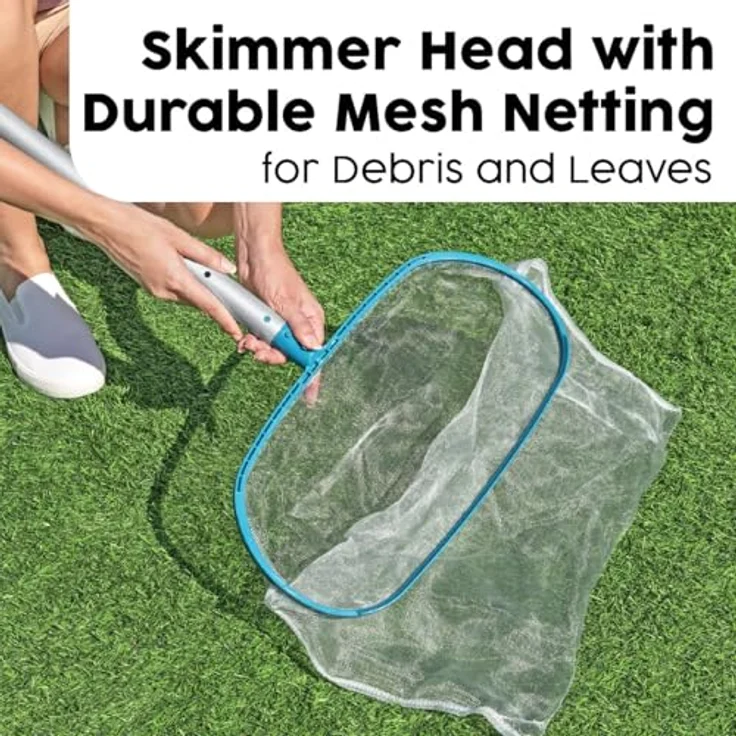 Bestway® Poolpflege-Set AquaSurge™ mit akkubetriebenem Poolsauger, Kescher und Poolbürste für Poolgrößen bis 610 cm, kabellos mit USB-Aufladung – Bild 4