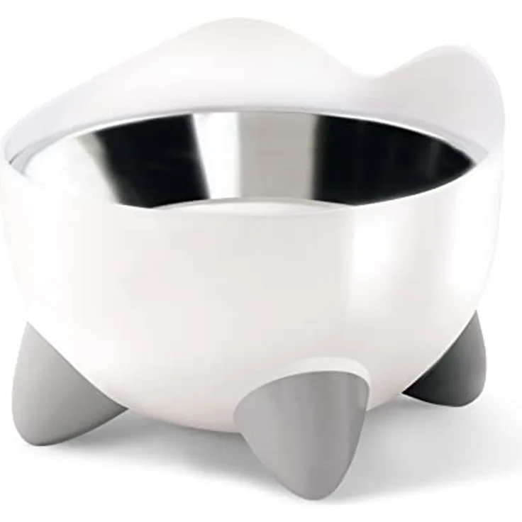 Catit Pixi erhöhter ergonomischer Futternapf für Katzen, 200ml, weiß
