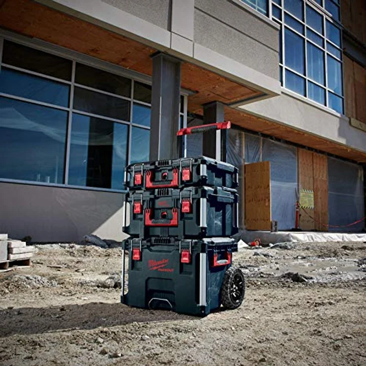 Milwaukee Packout Promo 4932464244 Trolley groß mit Koffer-Set 3 TLG, Black-Red – Bild 2