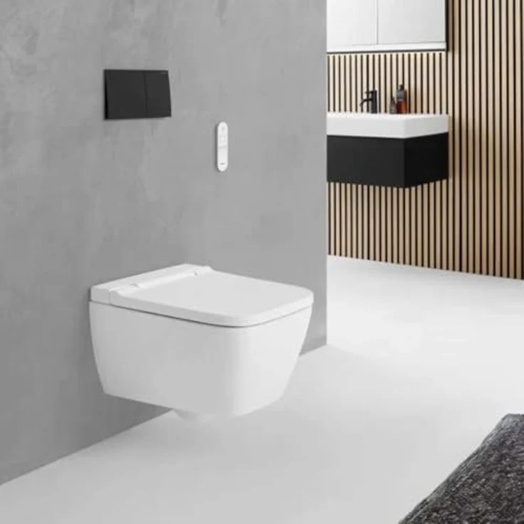 Geberit AquaClean Sela Square, Wand-WC Komplettanlage mit TurboFlush, analer und Damendusche, individuell einstellbare Duschfunktionen, mehrere Farboptionen verfügbar – Bild 4