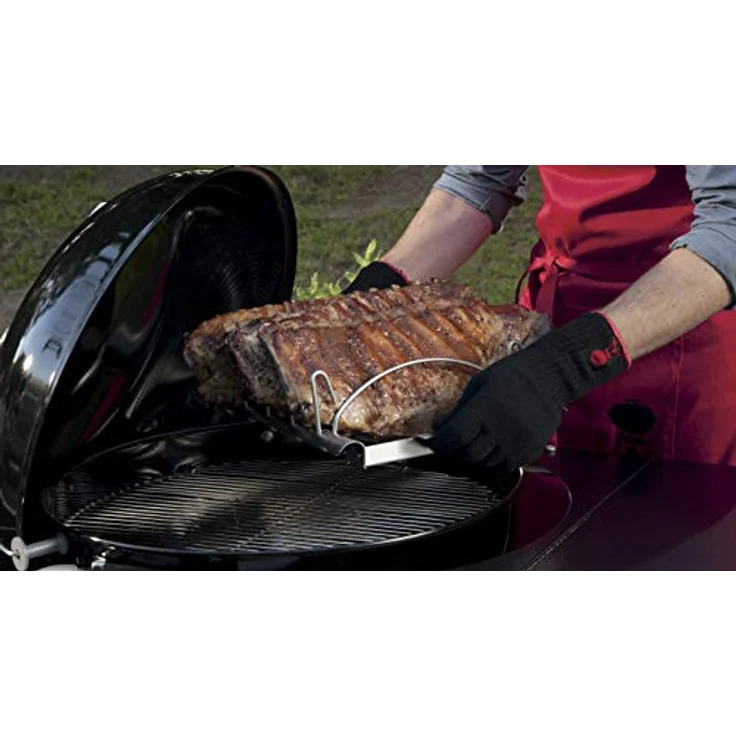 Weber 6727 Style Barbecue Grilling Rack, Sparerib Halter – Bild 7