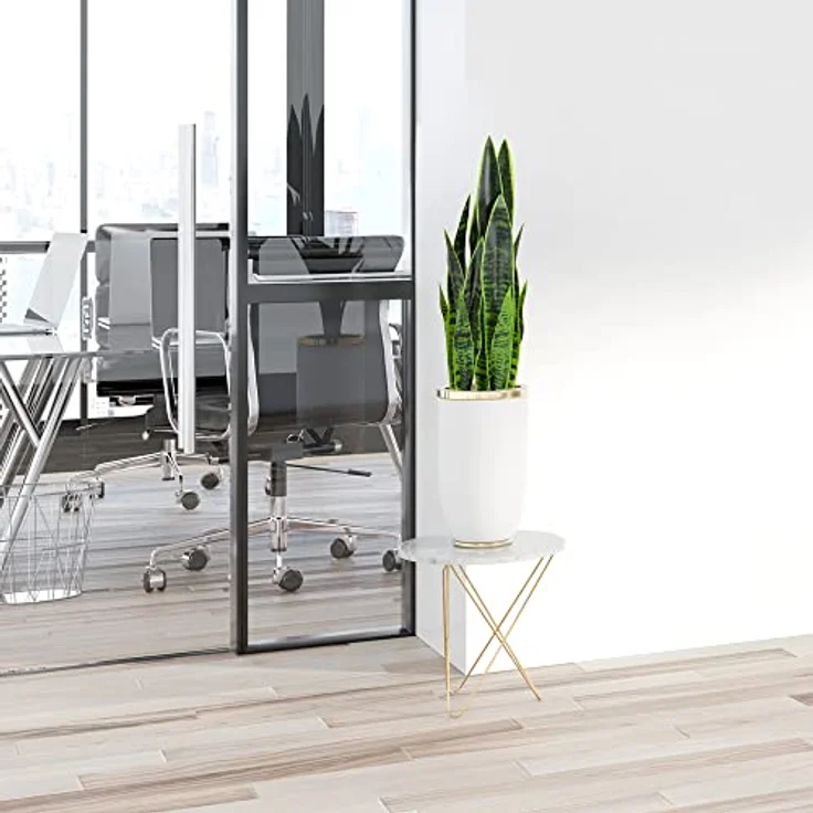 hjh OFFICE Kunstpflanze SANSEVIERIA mit Übertopf Höhe 65 cm Zimmerpflanze Bogenhanf künstlich, 871016 – Bild 4