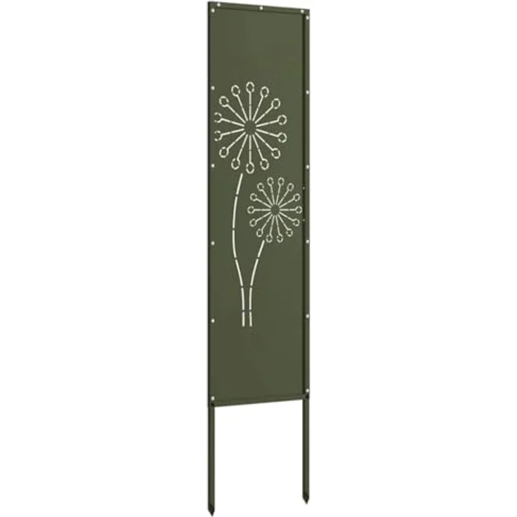 vidaXL Gartenpartition Sichtschutz Trennwand aus robustem Stahl, dekorative Barriere mit modernem Design und matte Oberfläche – Bild 5