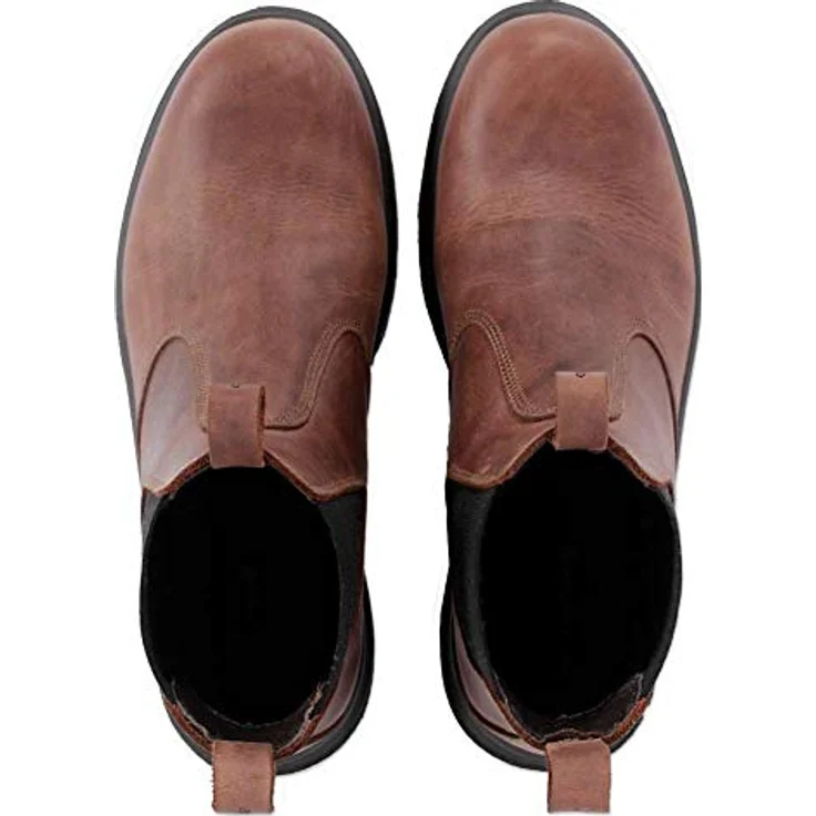 Carhartt Chelsea S3 Sicherheitsschuhe, halbhohe Stiefelette aus geöltem Leder, wasserbeständig, braun – Bild 2