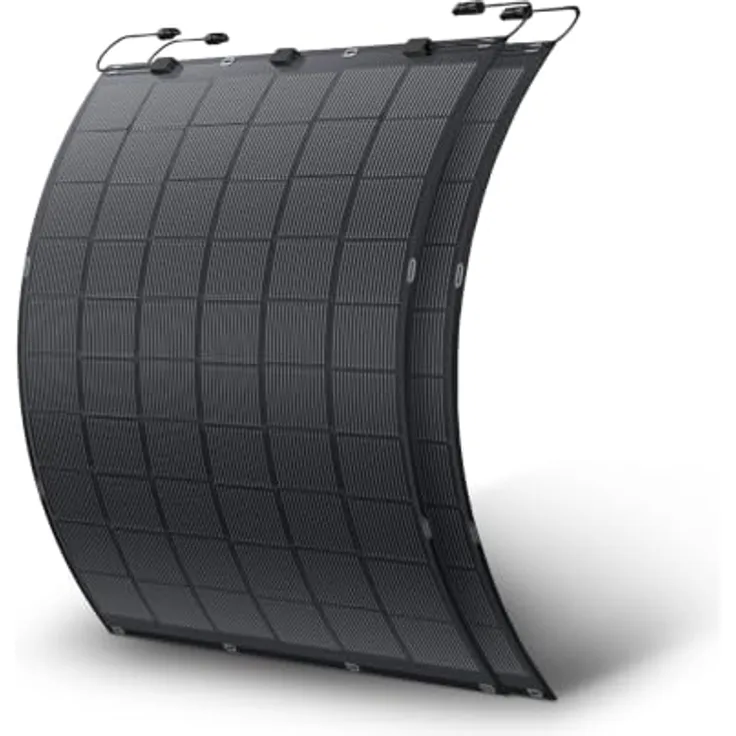 Kleines Kraftwerk Flexibles Solarmodul Set 2 x 225W, 450 Wp für gewölbte Oberflächen, inkl. Zubehör
