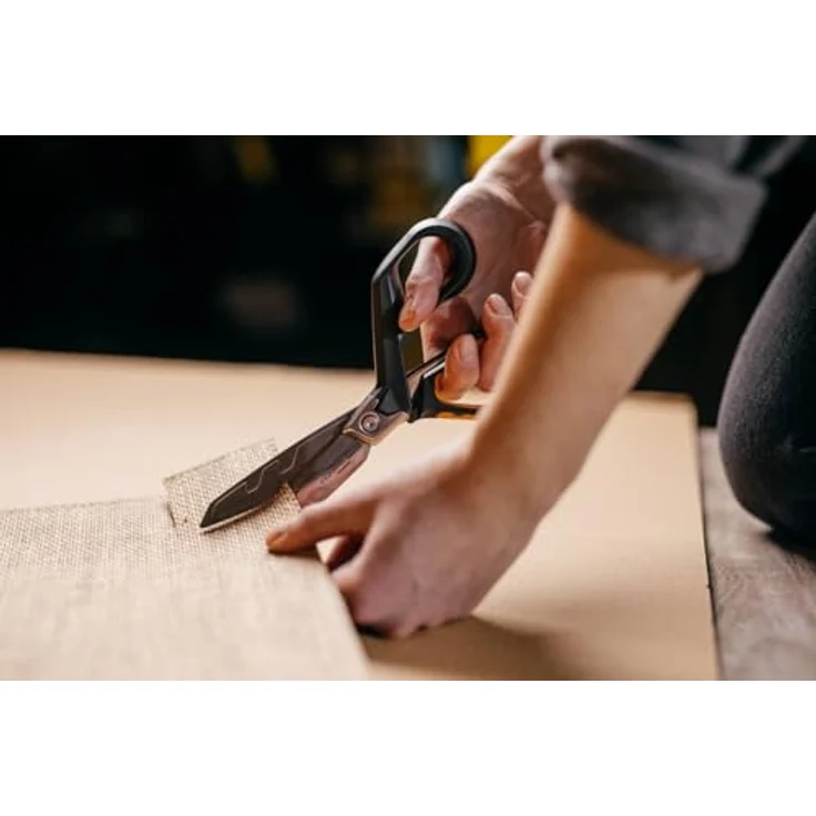 Fiskars Hochleistungsschere PowerArc, 26 cm, bis zu 30% mehr Kraft, rostfreier Stahl/Kunststoff, Schwarz/Orange, 1027205 – Bild 5