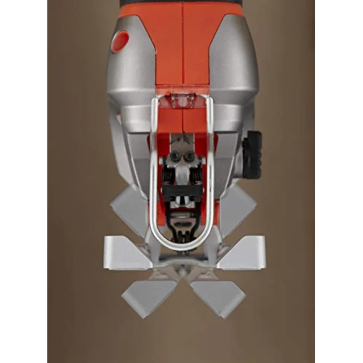 Black & Decker Elektronik-Pendelhub-Stichsäge (650W, 3 Pendelhubstufen, variable Hubzahl, Aluminium-Druckguss-Sägeschuh, Staubabsaugvorrichtung, für gerade-, Kurven- und Gehrungsschnitte) – Bild 14