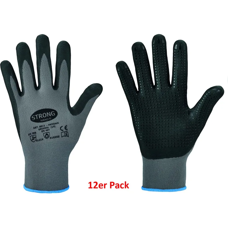 Strong Hand 12er Set Feinstrick Handschuhe Handan Größe 10