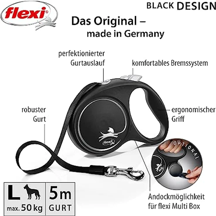 flexi Rollleine Design - Mehrfarbig, Large, Multi, L (1er Pack) – Bild 2