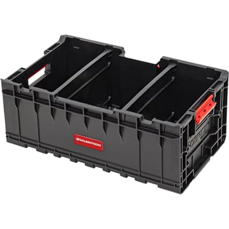 Tool Brothers RHINO XXL Werkzeug Box ECO Custom, stapelbar mit herausnehmbaren Trennwänden, 35 l, 576 x 359 x 237 mm