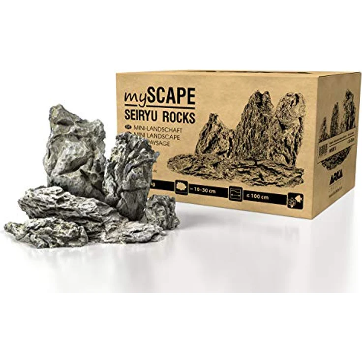 ARKA mySCAPE-Rocks Seiryu | Mini-Landschaft | Natur Aquarium Steine für einzigartige Aquascapes im Süßwasser Aquarium & Aufbauten in jedem Terrarium | Ca. 10-30 cm | Ideal zu bepflanzen | Inhalt: 10kg – Bild 1