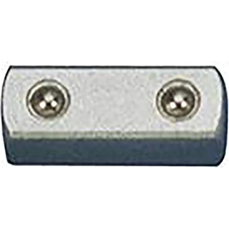 GEDORE Verbindungsvierkant 1/2 Zoll, Bithalter aus Vanadium-Stahl mit Kugelarretierung, geschliffen und verchromt