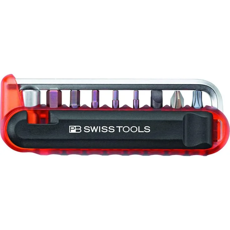 PB Swiss Tools Schraubenzieher PB 470 (Torx (TX), Schlitz, Innensechskant, Phillipps-Kreuzschlitz (PH)) - Fahrrad-Multitool, leicht und robust