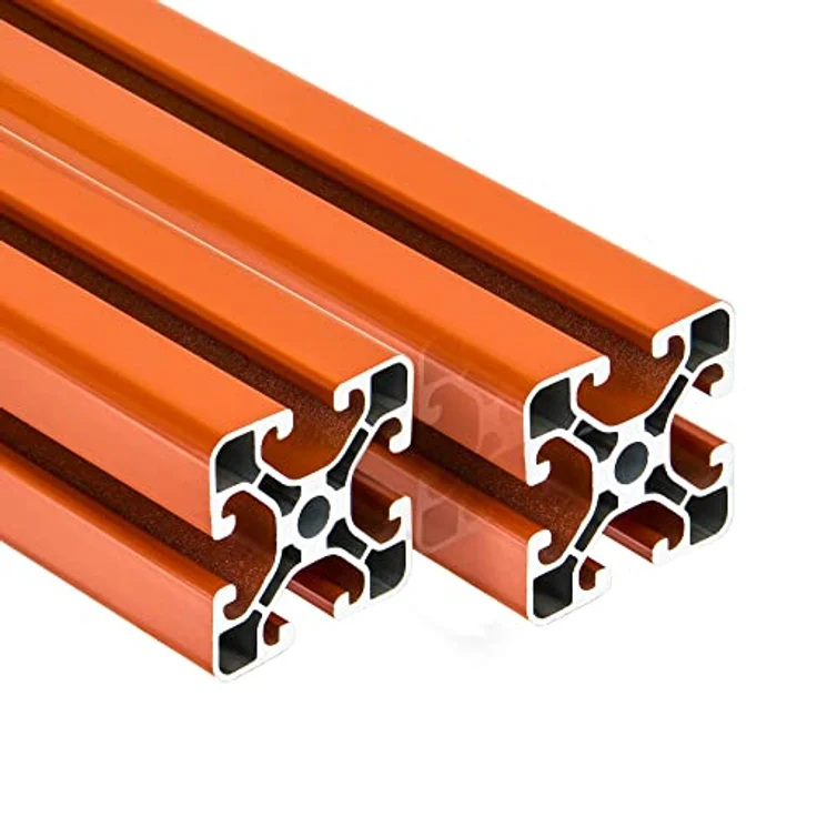 SCHMIDT systemprofile 1100mm Aluminium-Profil 40x40mm Nut 8 Strebenprofil Orange 4040 Alu Konstruktionsprofil – Bild 3