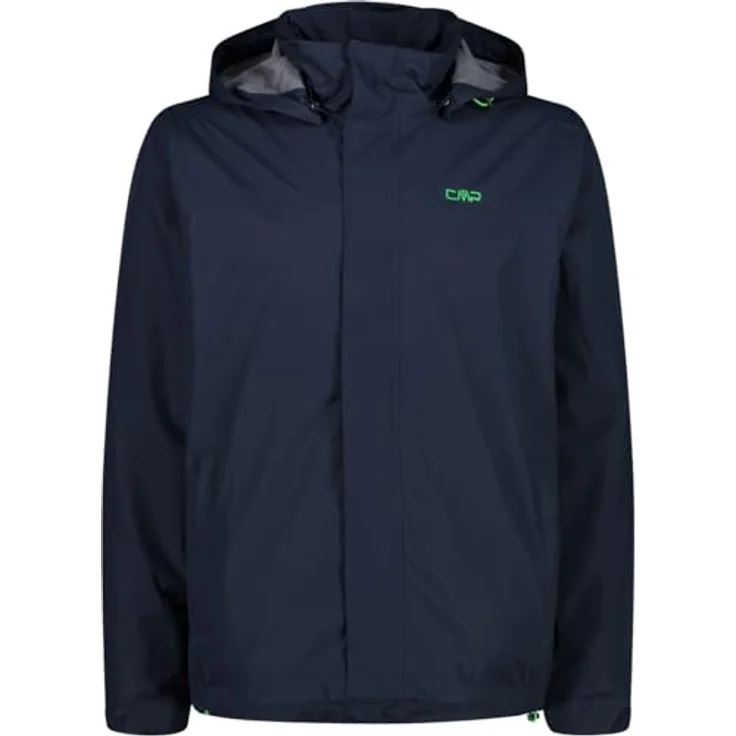 CMP Regenjacke Atmungsaktiv & Winddicht & Wasserdicht, Herren-Regenjacke in sportlichem Design – Bild 2