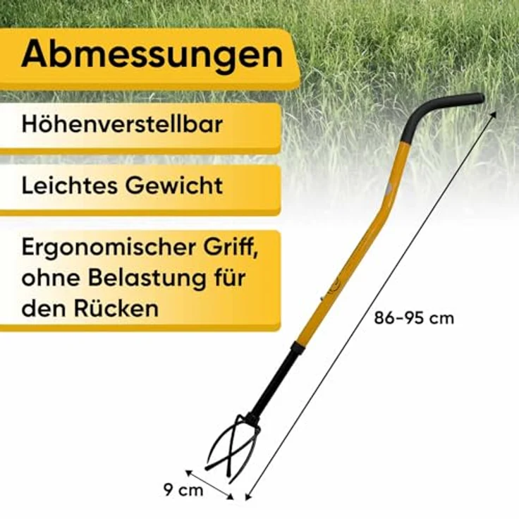 TORNADICA Manueller Kultivator und kleine Gartenkralle aus einer Hand – Bild 6